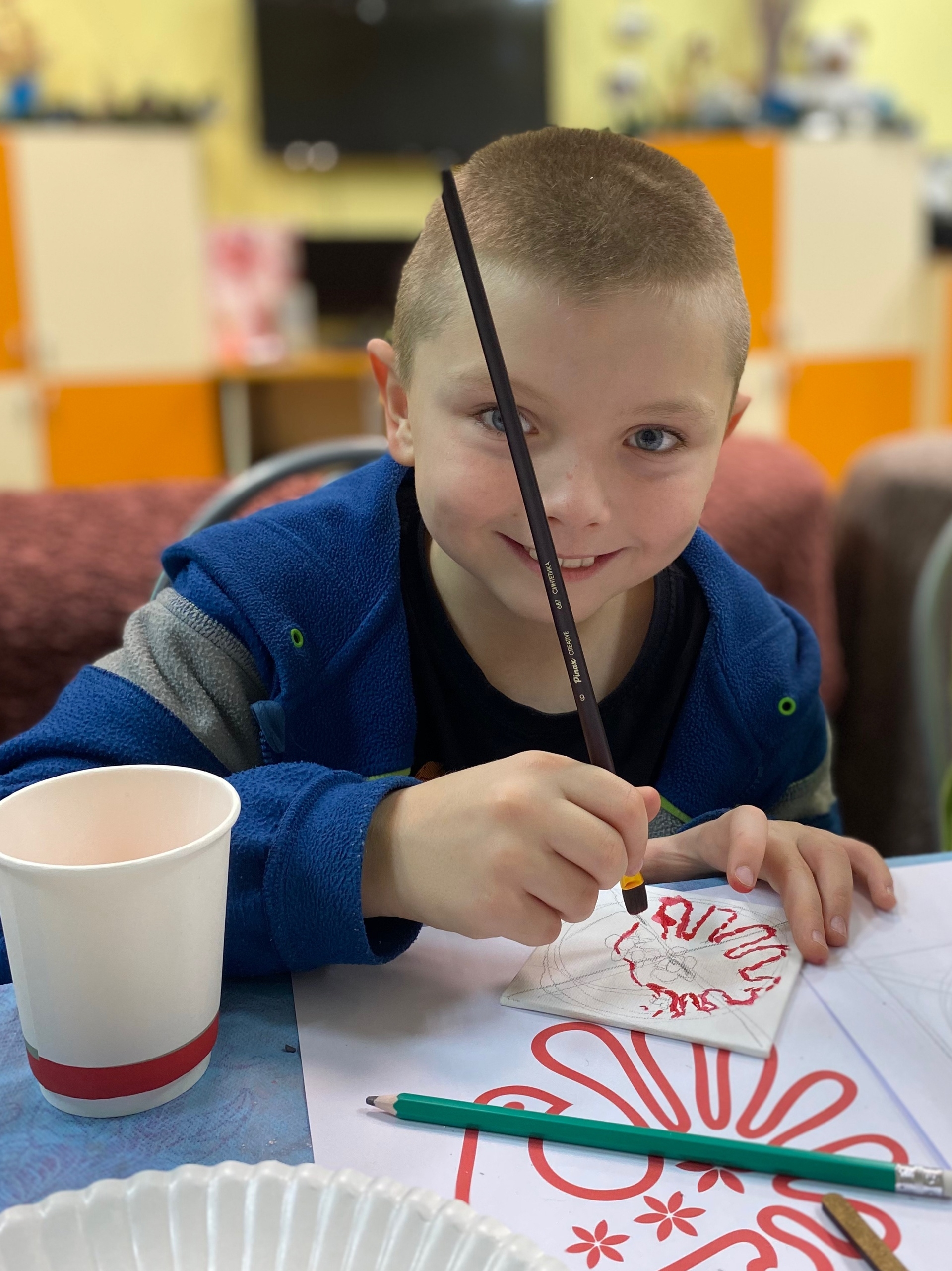 Мастер-класс по живописи провел художник Олег Сергеевич!