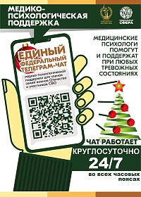 Продолжает свою работу единый федеральный чат Комитета семей воинов Отечества по оказанию медико-психологической поддержки семьям и участникам специальной военной операции (СВО) в круглосуточном режиме.